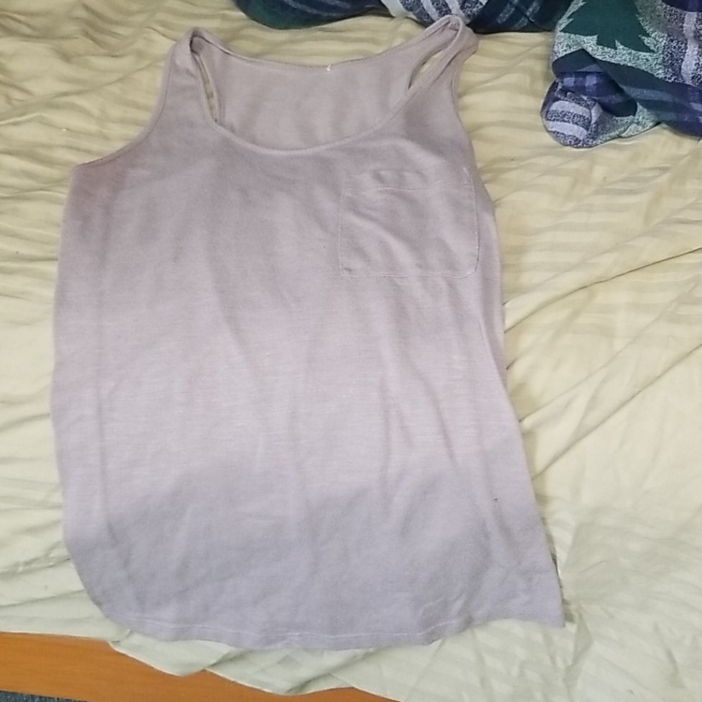 Plain grey tank top